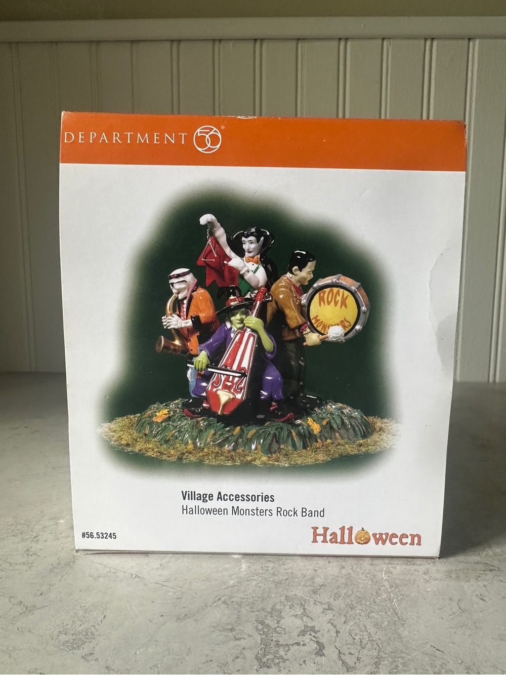 Department 56 Halloween Monsters Rock Band Village Accessory 53245 New Unused